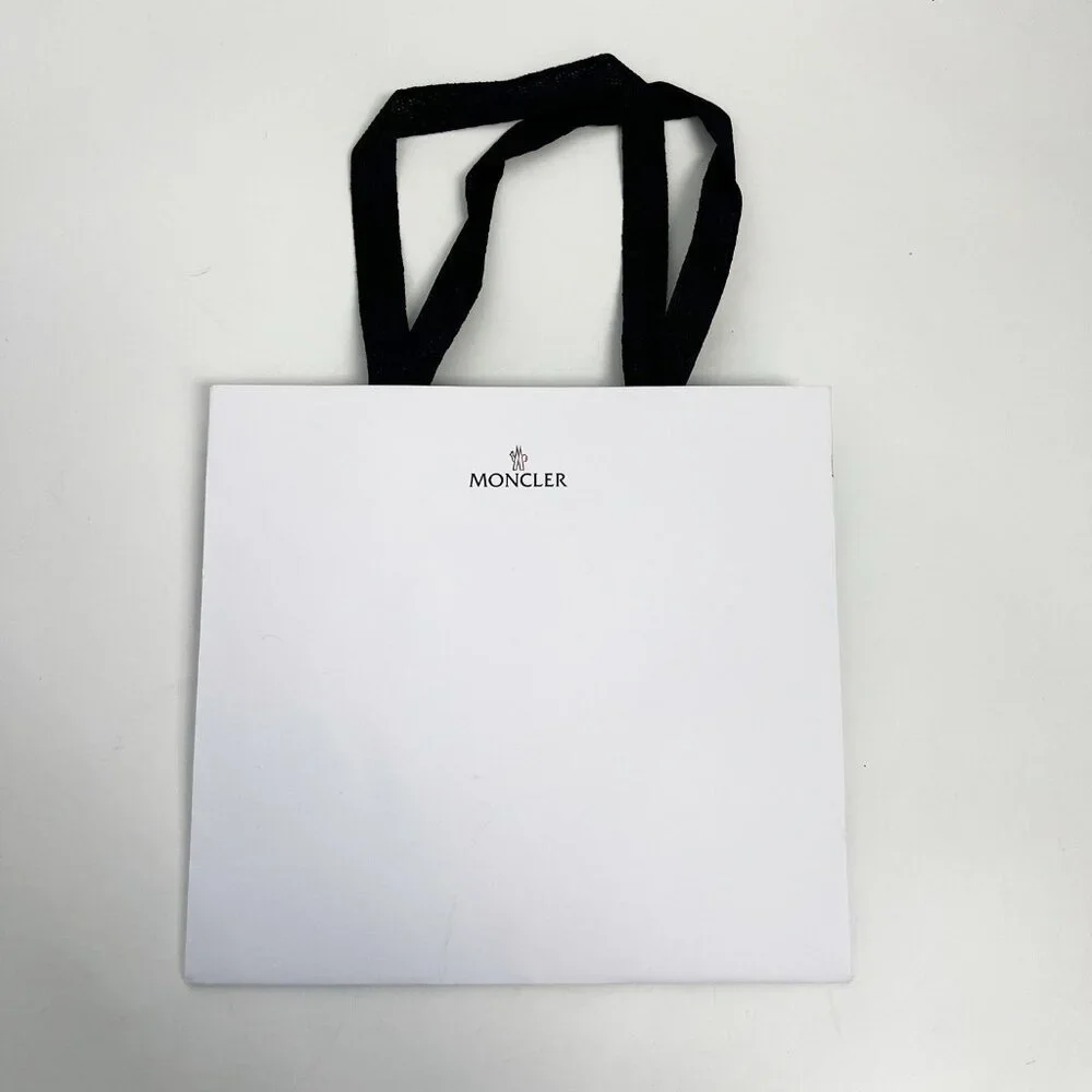 MONCLER WHITE PAPER SHOPPING Gift BAG With Tags - Picture 2 of 11